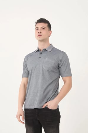 SİMENTİ BASİC CEPLİ POLO YAKA DÜZ KUMAŞ PREMIUM T-SHIRT