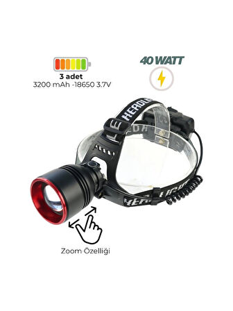 Wison WS-2080 Profesyonel Kafa Lambası 3000 Lümen 40 Watt