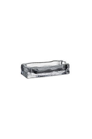 Nude 25368 Ice Cube Dondurma Servis Tabağı – Kristal, 18 cm, El İmalatı