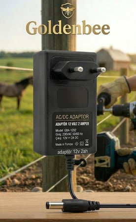 Goldenbee Start Kit Elektrikli Çit Sistemi Domuz ve Ayı Kovucu 1000MT Adaptörlü Model (SET-102)