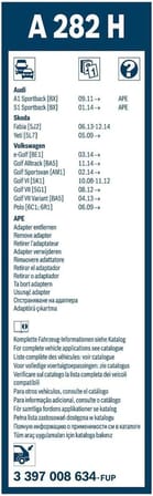 Arka Cam Sileceği - [280 mm] VW (VOLKSWAGEN) Golf VII (2012-2021) [5G1, BQ1] #A282H