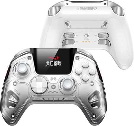 BEITONG KP50 TMR Kablosuz Beyaz Gamepad (2.4G, Bluetooth, Kablolu)