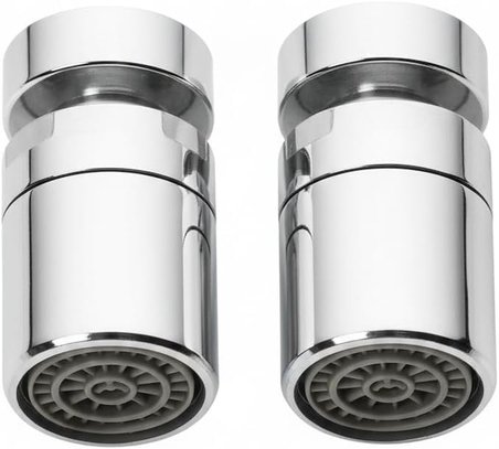 Smartizi 2'li Set Filtreli Musluk Ucu 360° Oynar Başlık - Su Tasarruflu ve Tazyikli İç Dişli Perlatör (Dişi) - Mutfak ve Banyo İçin