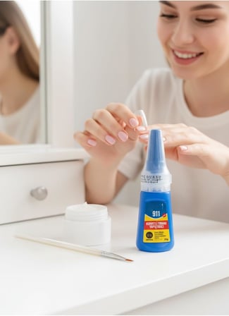 Transformacion Ultra Güçlü Profesyonel Protez Tırnak Yapıştırıcısı 22 Gram - Hızlı Etkili Tips Takma Tırnak Yapıştırıcı, 722389