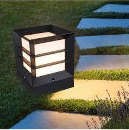 sekizgen led Kare Izgaralı Küp Dekoratif Bahçe Aydınlatma Armatürü