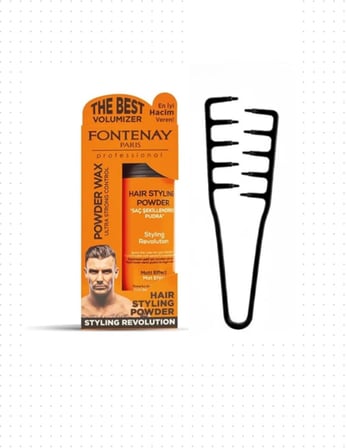 Fontenay Saç Şekillendirici Pudra Toz Wax Ultra Strong 20Gr + Mucizevi Saç Tarağı 2'Li Set