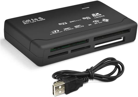Alfais 4296 USB Hub Micro SD XD MMC MS CF TF Mini M2 Combo Kart Okuyucu