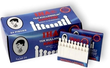 Iha Tek Kullanımlık Kibrit Kan Taşı 1 Paket/24 Kart/480 Adet Tek Kullanımlık Kantaşı