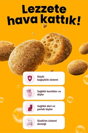Crunchy Bubbles Kısırlaştırılmış Tavuklu Yetişkin Kedi Maması 10 kg