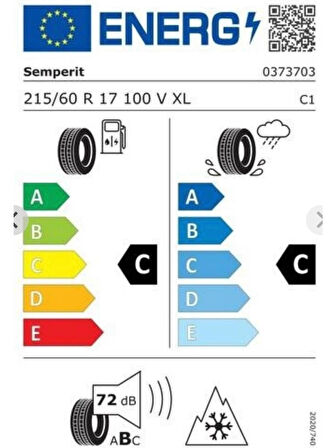 SEMPERIT 215/60R17 100V SPEEDGRIP-5 2025 ÜRETİM KIŞ LASTİĞİ