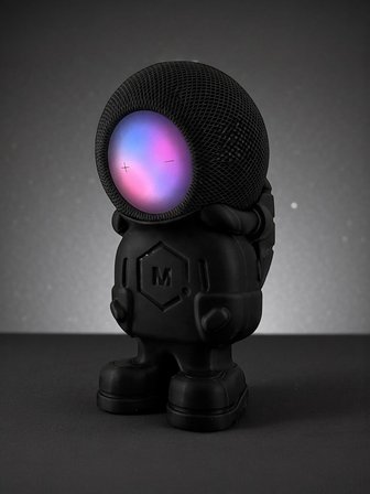 HomePod Mini İçin Astronot Görünümlü Stand(Bioplastik) (Kırmızı)
