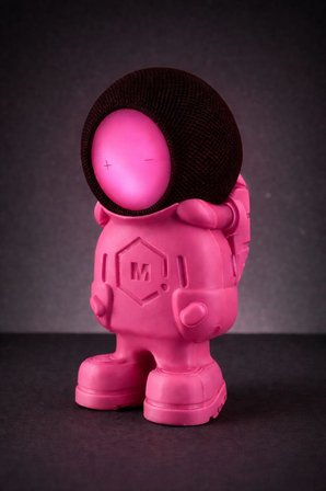 HomePod Mini İçin Astronot Görünümlü Stand(Bioplastik) (Kırmızı)