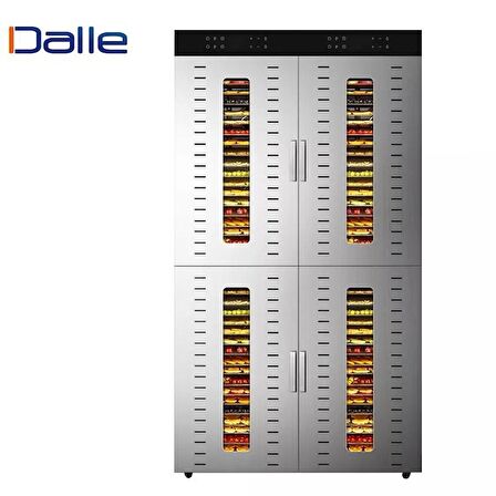 Dalle SS-80H Paslanmaz Çelik 80 Tepsili Çift Katmanlı Gıda Kurutma Makinesi ATALARSS80h 