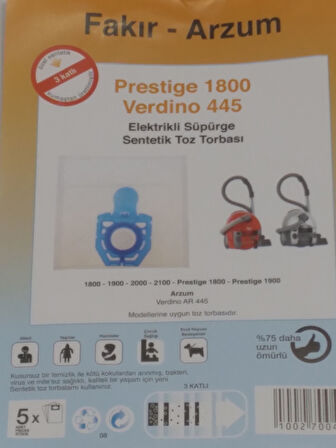 FAKİR PRESTİJ 1800 SENTETİK 5 ADET