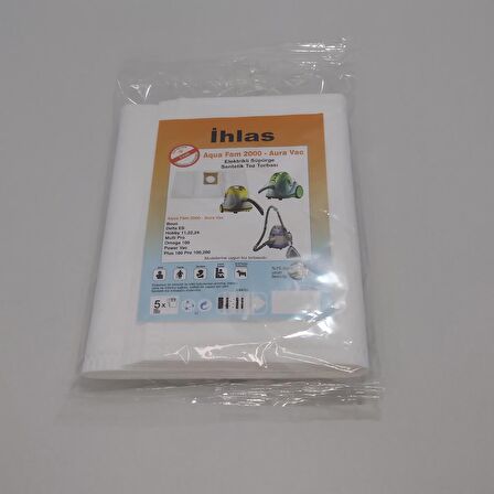 ELEKTİRİK SÜPÜRGESİ İHLAS AQUAVAC YIKAMALI SENTETİK ( 4 PAKET 20 ADET )