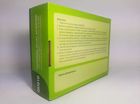 Klima İnverter Akıllı Kart | DCAC 18000–24000 BTU Uyumlu (QD81B – 25180155)