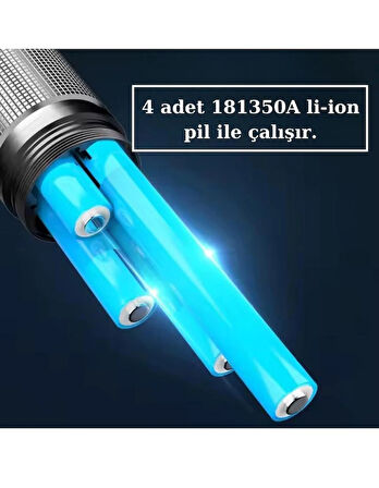 OR-G500 Büyük Şarjlı El Feneri, Uzun Menzilli El Feneri, Avcı Feneri 100 Watt