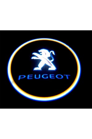 PeugeotAraçları Için Mesafe Sensörlü/pilli Kapı Altı Led Logo / Projektör