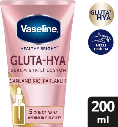 Vaseline Gluta Hya Serum Etkili Losyon Canlandırıcı Parlaklık 200 ml