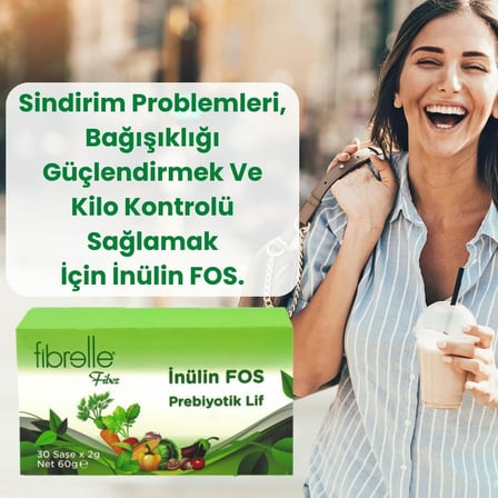 inülin Fos Prebiyotik Lif 2 gr saşe 30 adet kutu 1 adet