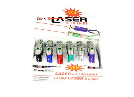 Tarez 6 Adet Kırmızı Lazer 3in 1 Çok Fonksiyonlu Mini Lazer Fener, Kedi Lazer Oyuncağı