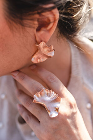 Glam Küpe Rose