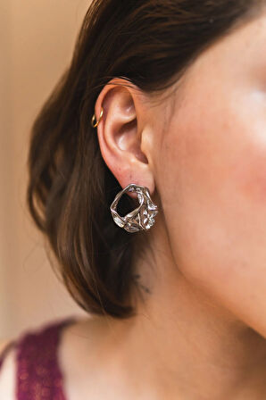 Clam Küpe Silver