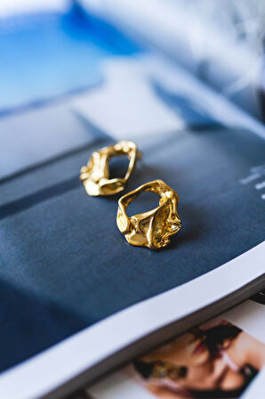 Clam Küpe Gold