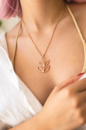 Leaf Kolye Rose