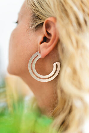 Hoop Küpe Silver