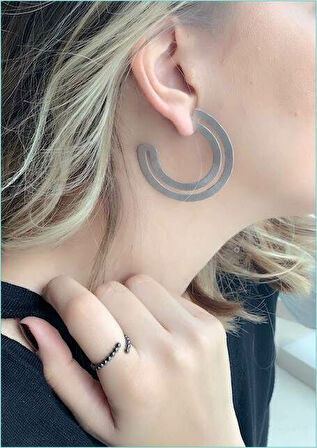 Hoop Küpe Silver