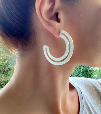 Hoop Küpe Silver