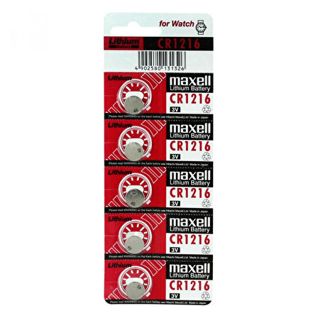MAXELL Pil Düğme 1216 3V 5Li Paket