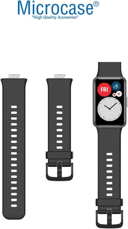 Huawei Watch Fit için Silikon Kordon Kayış - KY26 (Lacivert)