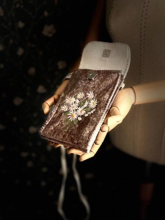 MEADOV Nakış İşlemeli Telefonluk, Telefon Çantası v5