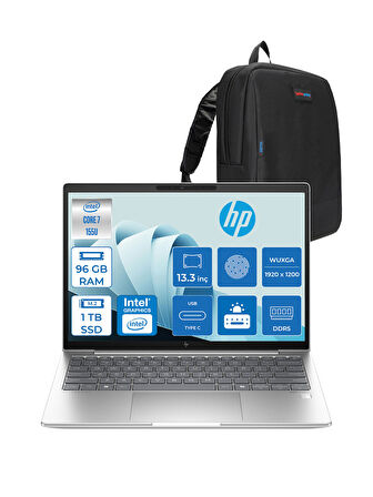 Hp Elitebook 630 G11 Wolfpro Intel ULTRA7-155U 96GB Ddr5 1tb SSD 13,3 Wuxga Freedos Dizüstü Bilgisayar 99C0F2EA30+ZETTAÇANTA