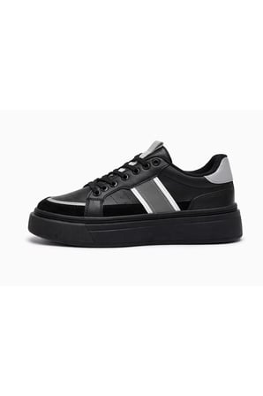 Kadın Trend Kalın Taban Sneaker Günlük Spor Ayakkabı Bağcıklı Ortopedik Rahat Taban