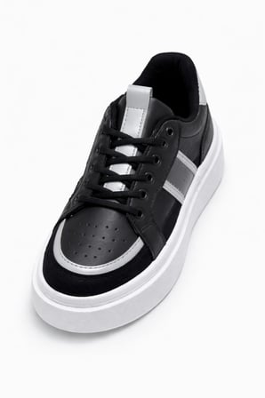 Kadın Trend Kalın Taban Sneaker Günlük Spor Ayakkabı Bağcıklı Ortopedik Rahat Taban