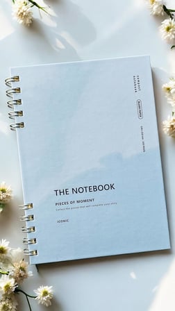 Spiralli 80 Yaprak Çizgisiz A5 Defter, Not Defteri, Okul Defteri, 4 Farklı Renk Seçeneği (02 Placid Blue)
