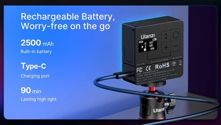 Ulanzi VL49 Pro RGB Mini Led Vlogger Youtuber Işık