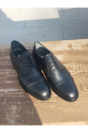 Erkek Yazlık Kundura Hakiki İç Dış Deri Poli Hafif Taban Bağcıklı