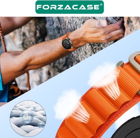 Huawei Watch GT Runner 2 ile uyumlu Alpine Loop Kancalı Kumaş Kordon Kayış - FC156