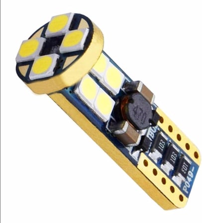 12 Ledli Park Plaka Tavan Ampulü T10 Led Dipsiz W5W Canbus - BEYAZ