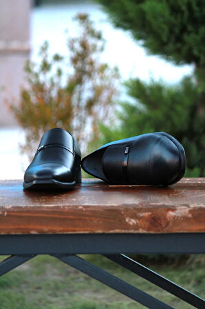 Erkek Mevsimlik Kundura Hakiki Deri  Kauççuk Taban Bağsız