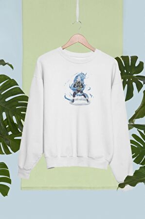 Pamuk Oversize Kakashi Hatake Ve Su Ejderhası Naruto Tasarımlı Unisex Sweatshirt