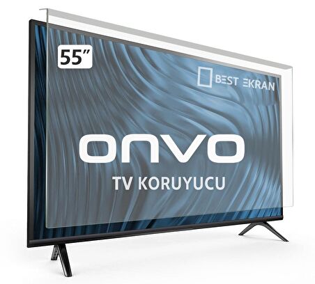 Onvo 55OV6000U Tv Ekran Koruyucu - Onvo 55" inç 140cm Ekran Koruyucu Android Smart led Uyumlu