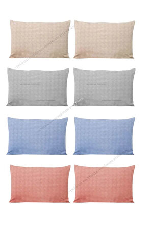8 Adet Kapaklı Yastık Kılıfı 4 Farklı Renk