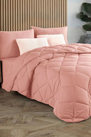 Pudra Soft Silikon Yorgan Çift Kişilik 195*215