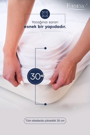 Adelya Classic Kapitone Fitted Full Kenar Su Sıvı Geçirmez Alez Yatak Koruyucu Tek Çift Battal