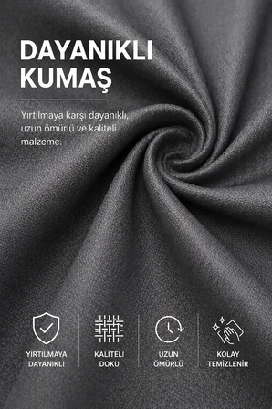 Bahçe Mobilya Brandası 200*150*75 Cm Masa Sandalye Koruma Örtüsü Gri Kılıf Su Geçirmez